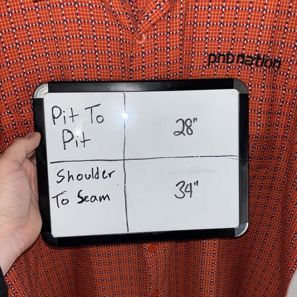 Vintage PNB Nation Clothing Oversized Button-up Woven Shirt Sz 2XL - Picture 6 of 6